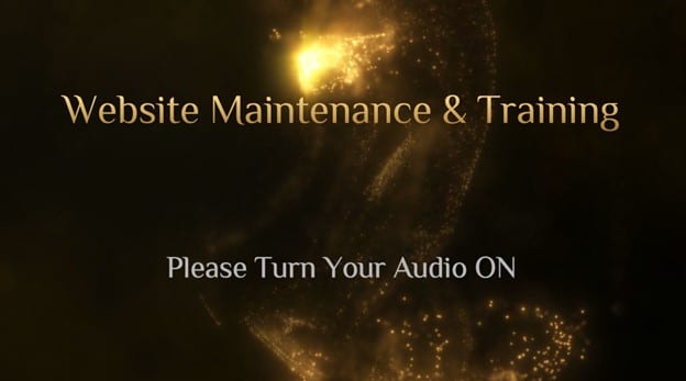 Important website maintenance & training for SEO. Please turn your audio on.